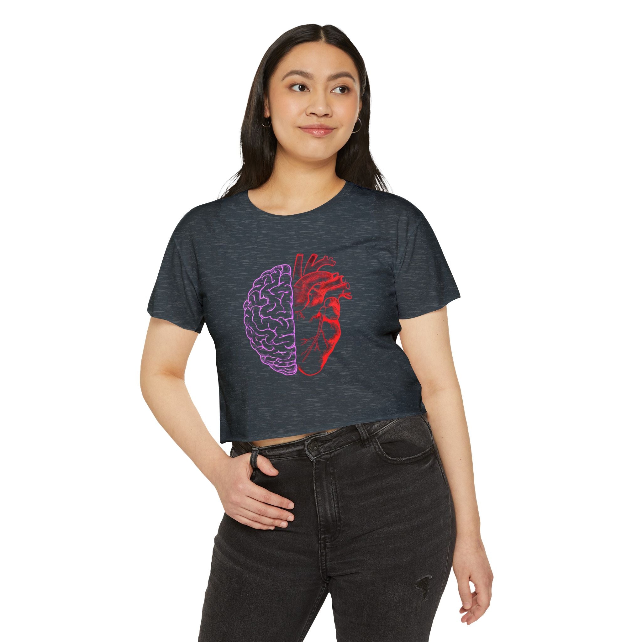 Heart & Brain Cropped Tee