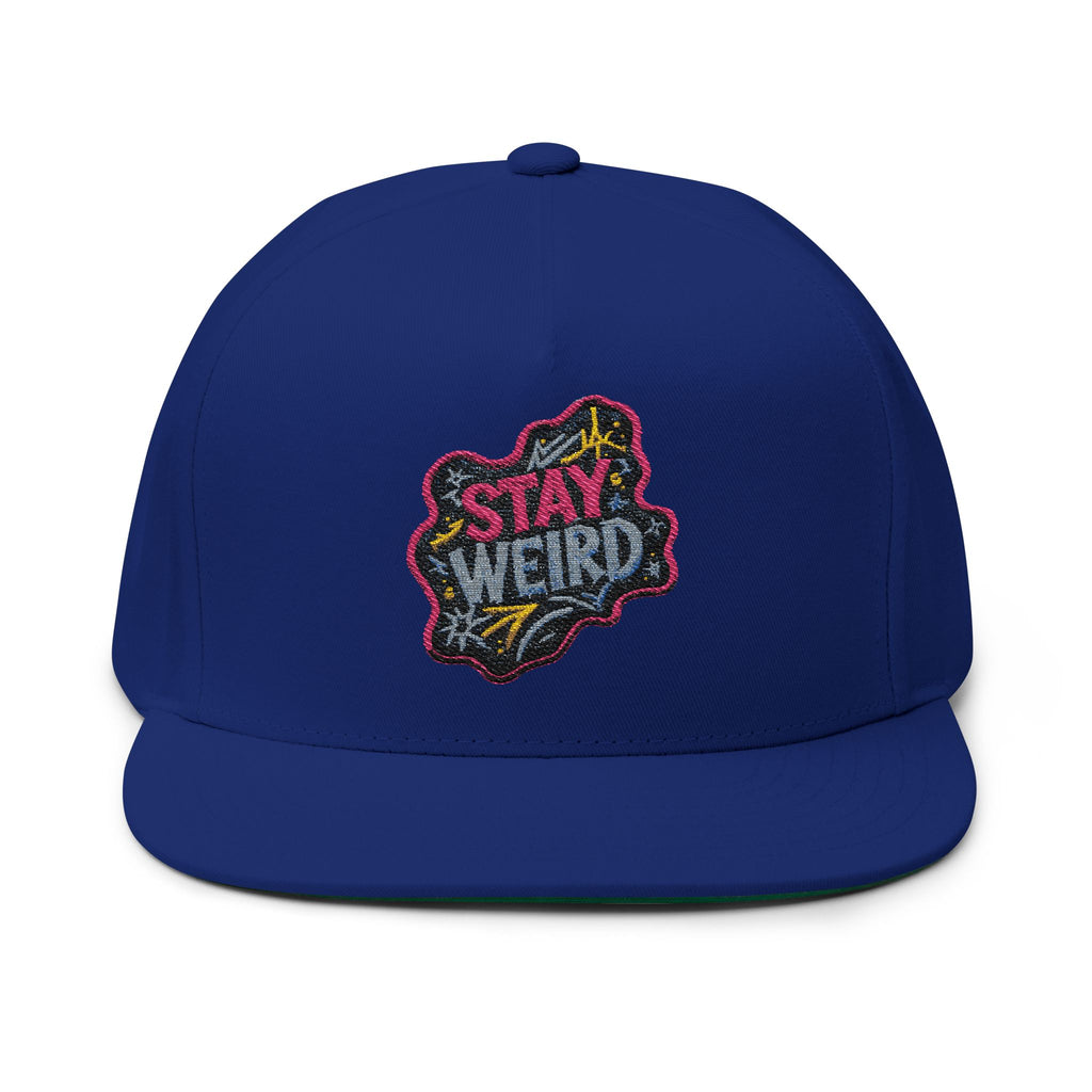 Stay Weird Flat Bill Cap