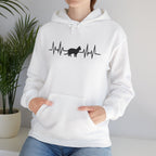 Black Cat Heartbeat Hoodie