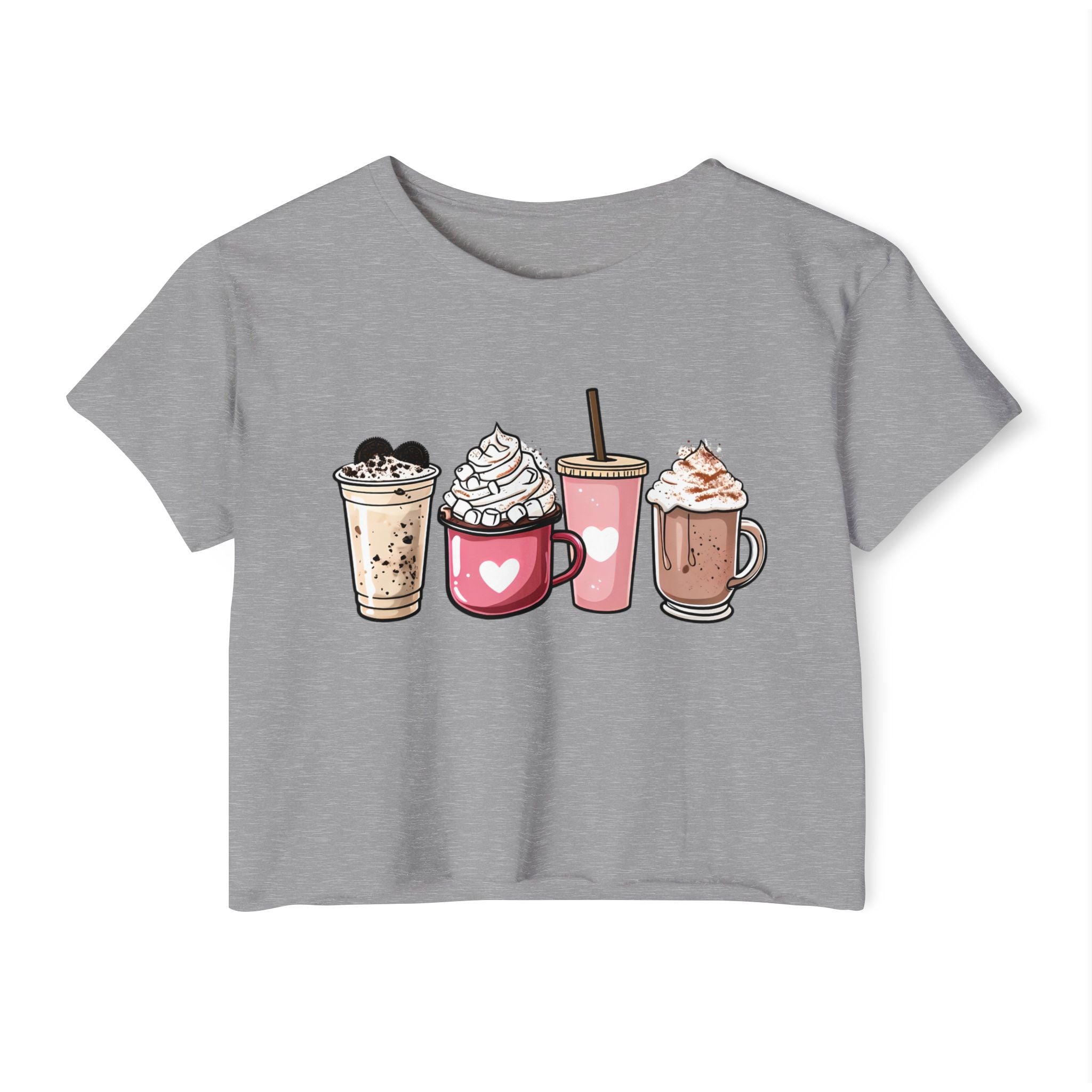 Coffee Lovers Cropped Tee