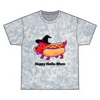 "Happy Hallo-Ween" Hotdog Costume Tie-Dye Tee
