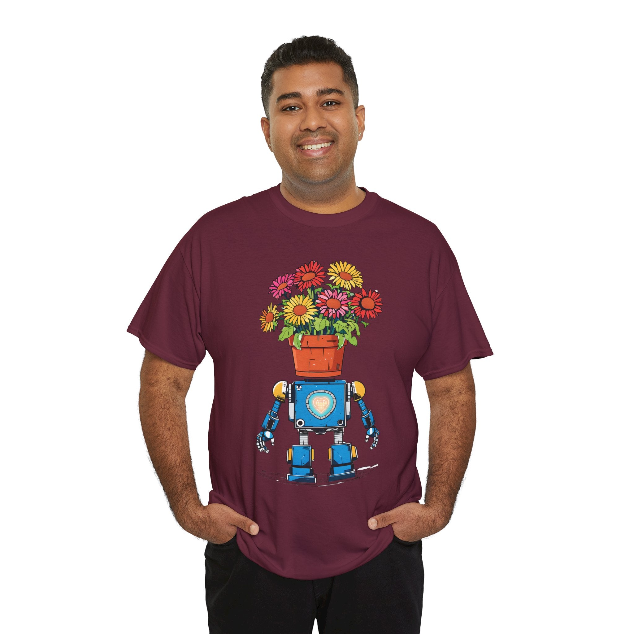 Robot Flower Power Tee