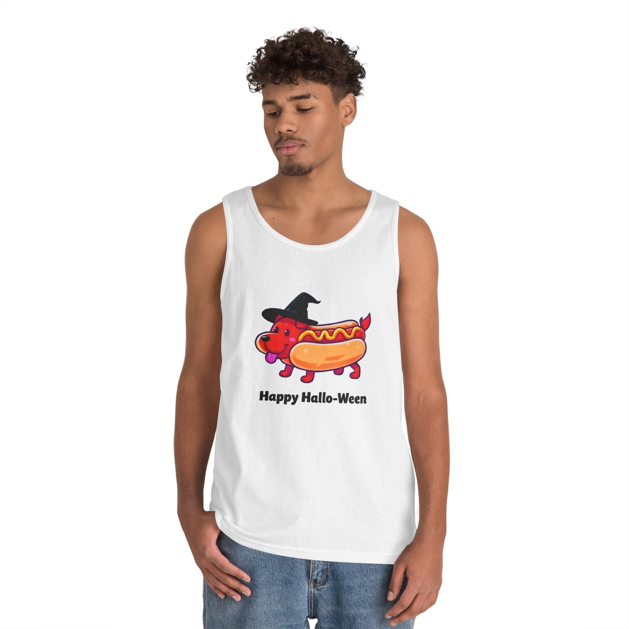 "Happy Hallo-Ween" Hotdog Costume Tank