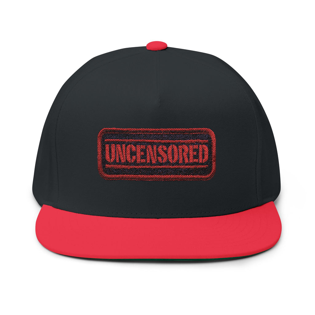 Uncensored Embroidered Flat Bill Cap