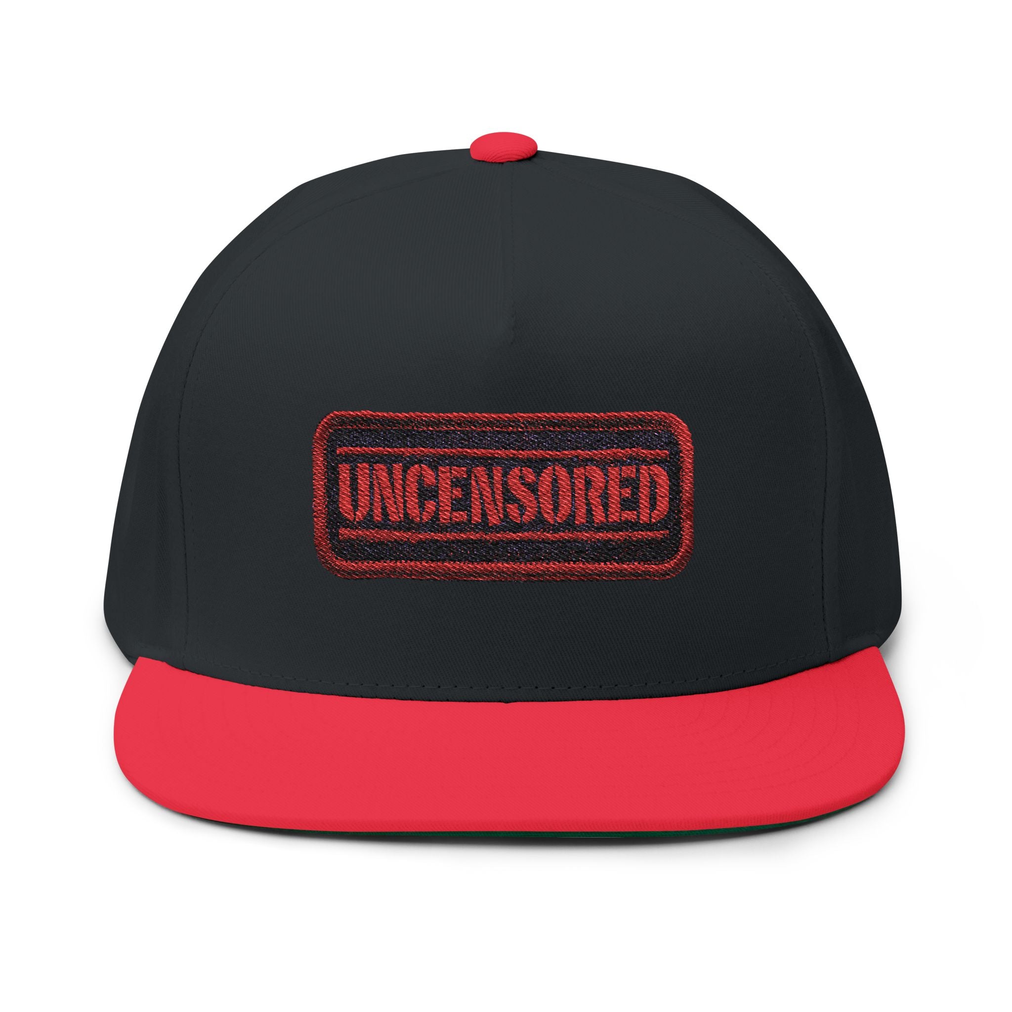 Uncensored Embroidered Flat Bill Cap