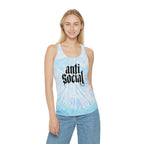 Anti-Social Tie Dye Racerback Tank Top