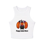 "Happy Hallo-Ween" Hotdog Witches Cropped Tank Top