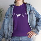 White Cat Heartbeat Tee