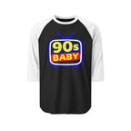 90s Baby Three Quarter Sleeve Raglan T-Shirt