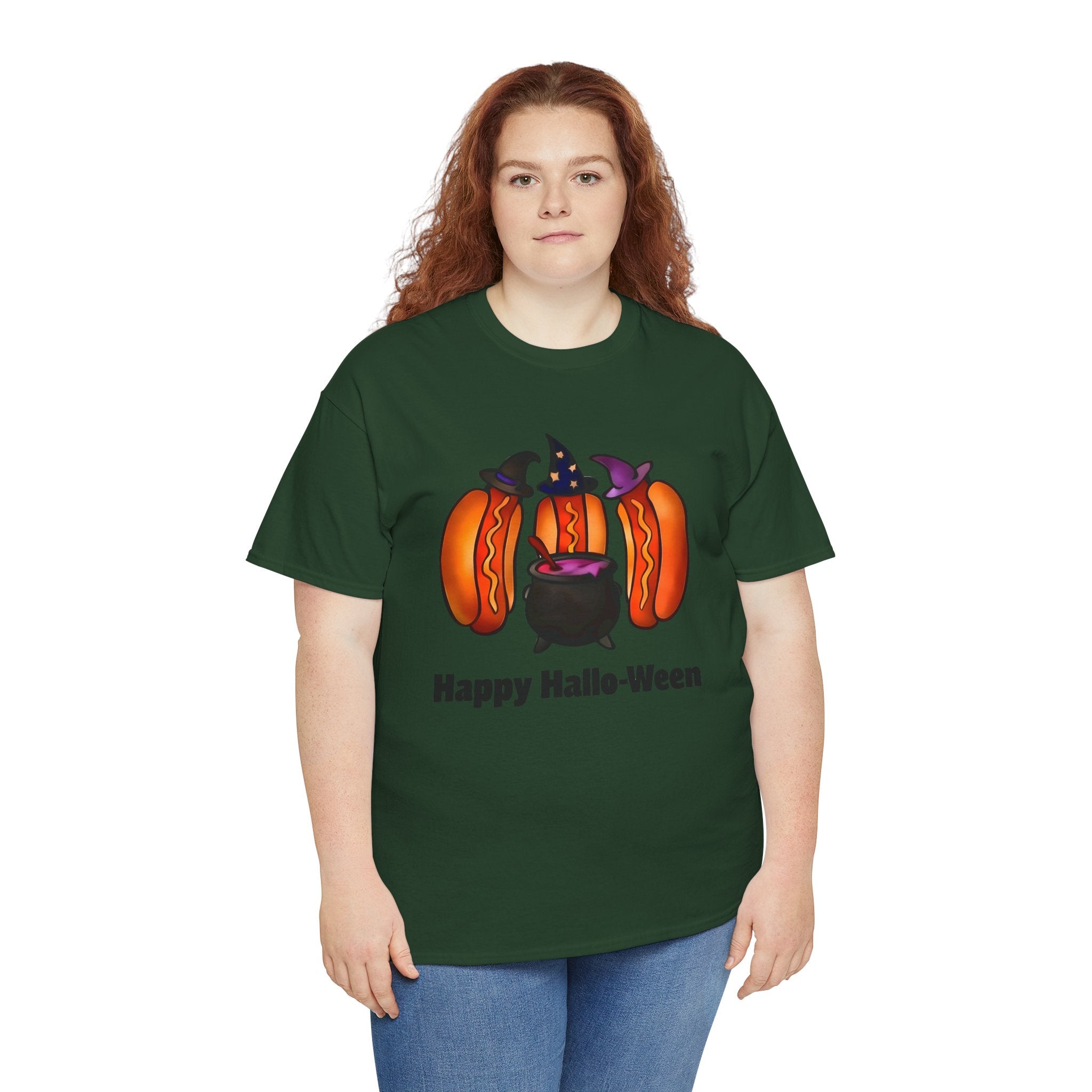 "Happy Hallo-Ween" Hotdog Witches Tee