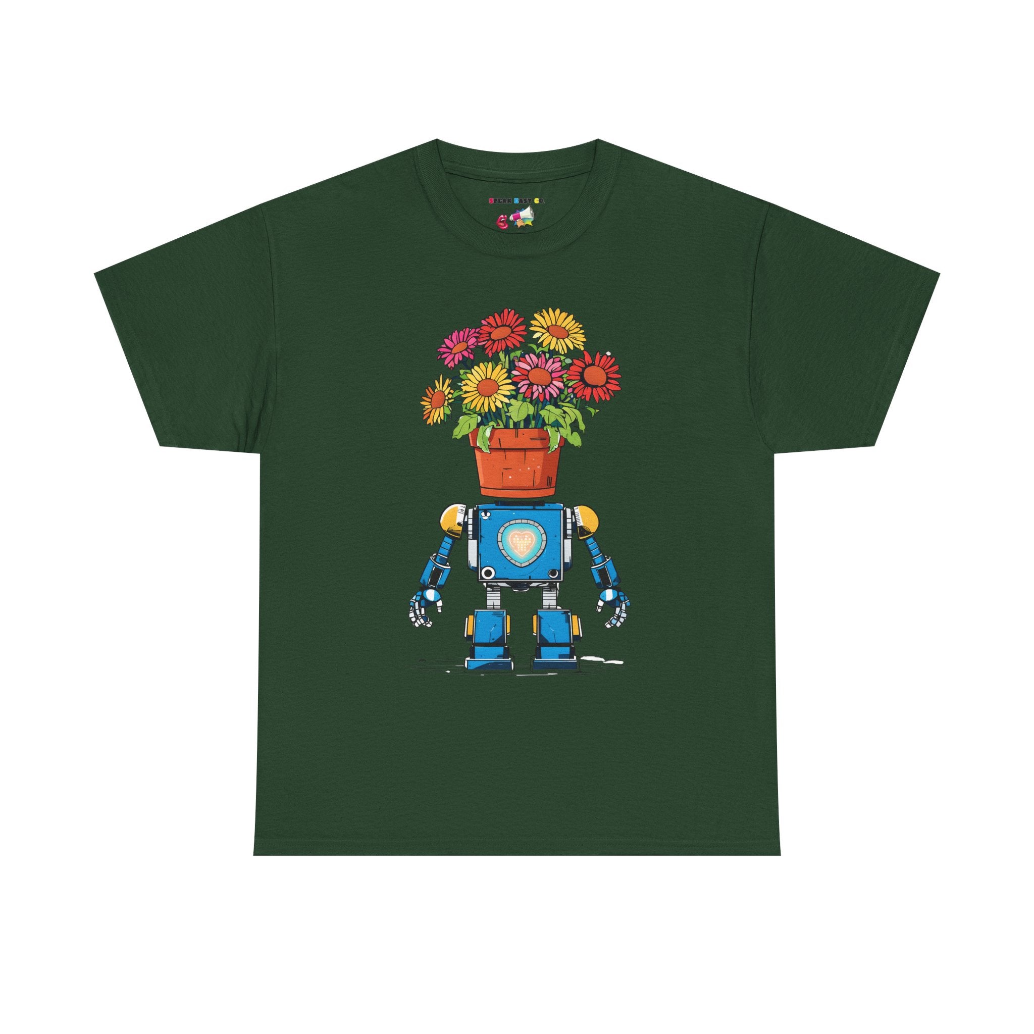Robot Flower Power Tee