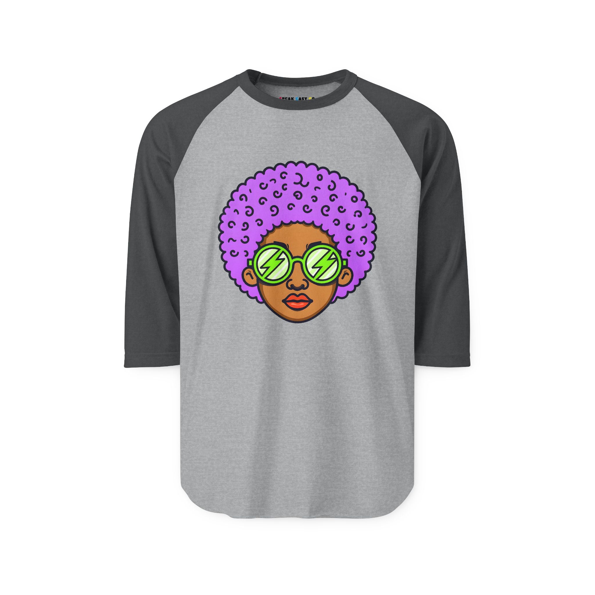 Afro 3/4th Sleeve Raglan Shirt