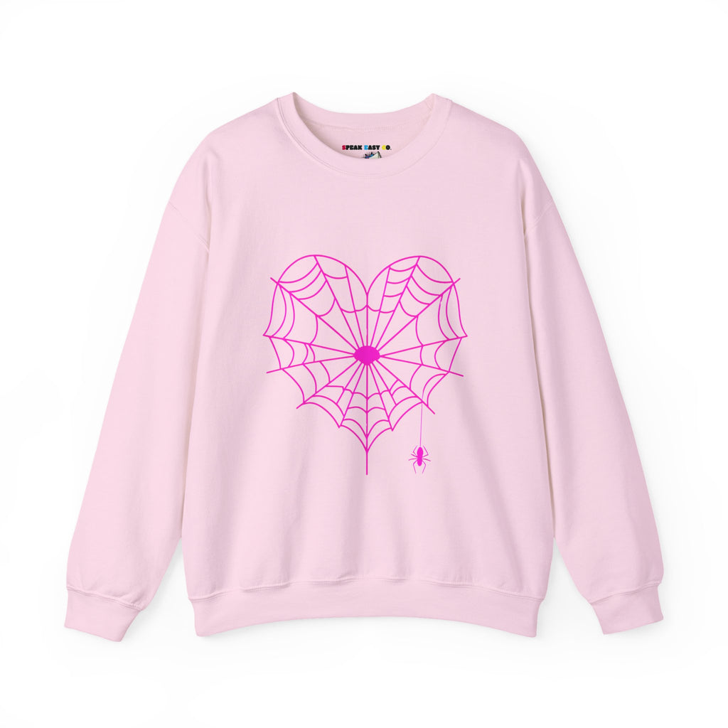 Spiderweb Heart Crewneck Sweatshirt