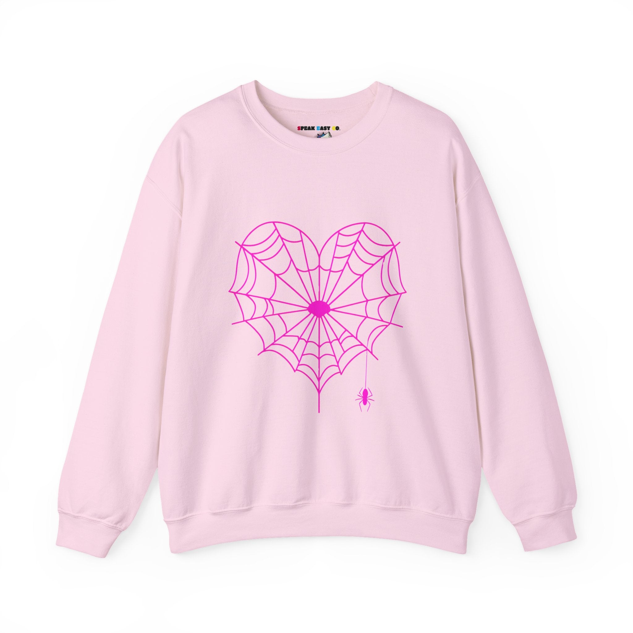 Spiderweb Heart Crewneck Sweatshirt