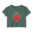Edgy Bunny Heart Cropped Tee