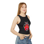 Edgy Bunny Heart Cropped Tank