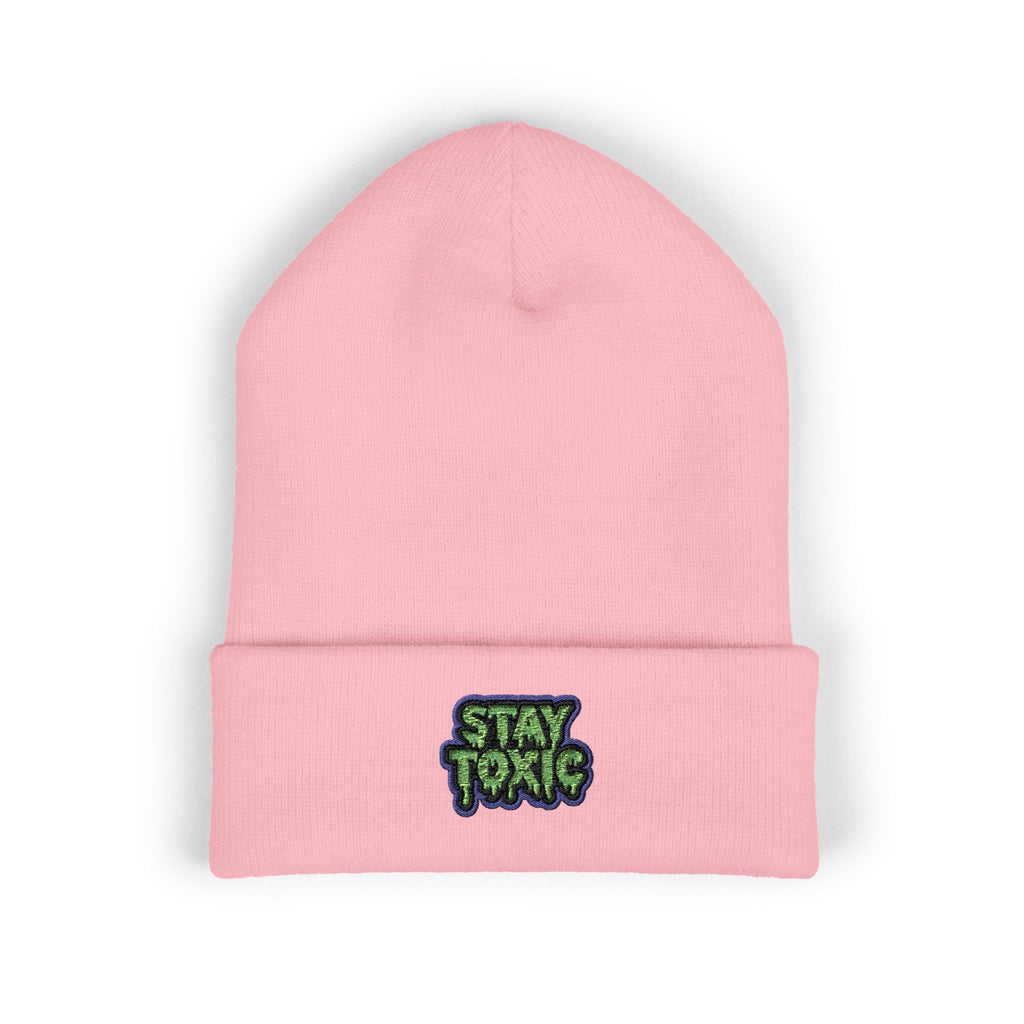 Stay Toxic Embroidered Classic Beanie