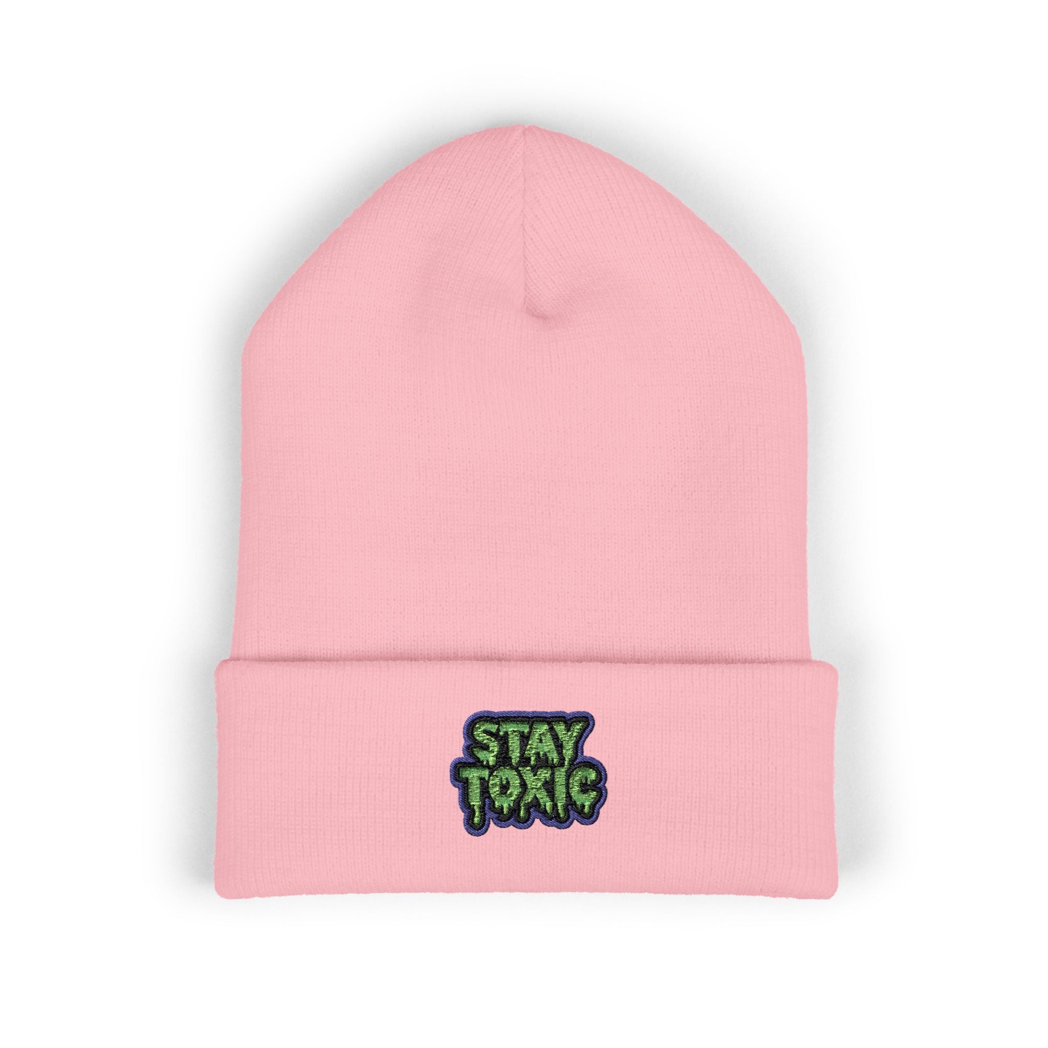 Stay Toxic Embroidered Classic Beanie