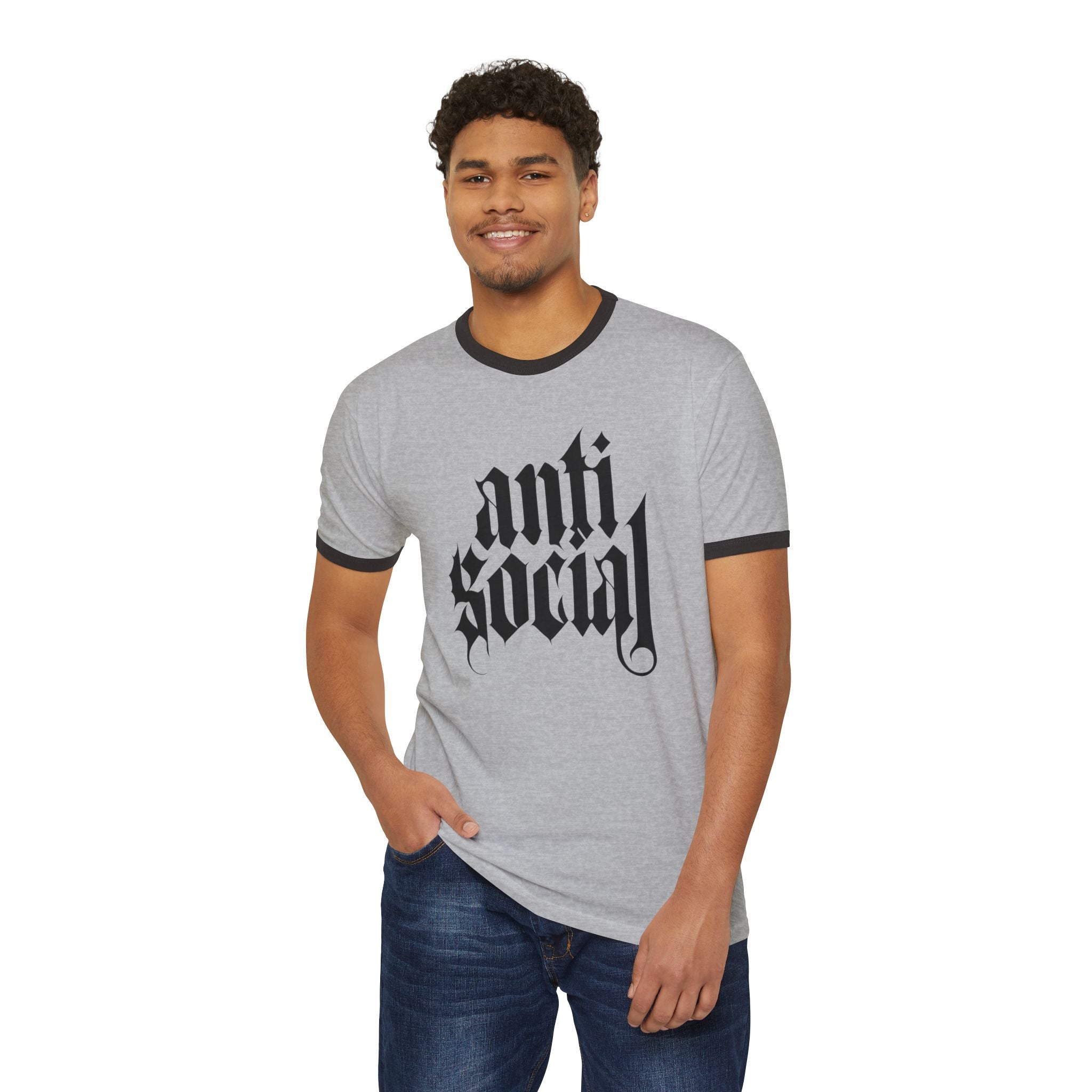 Anti-Social Ringer T-Shirt