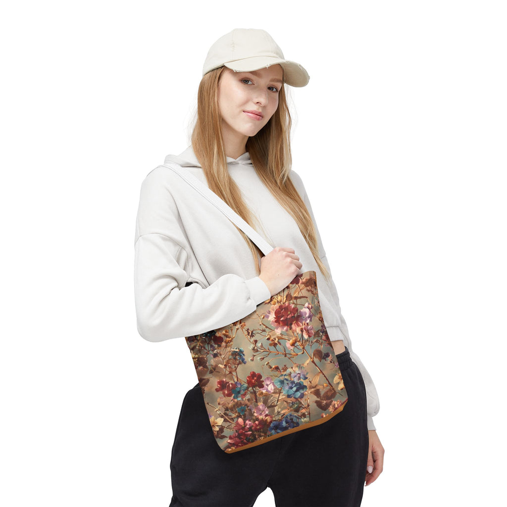 Floral Print Tote Bag