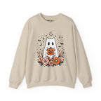Cute Ghost Pumpkin Crewneck Sweatshirt