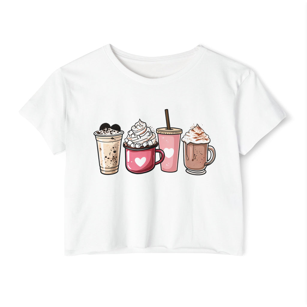 Coffee Lovers Cropped Tee