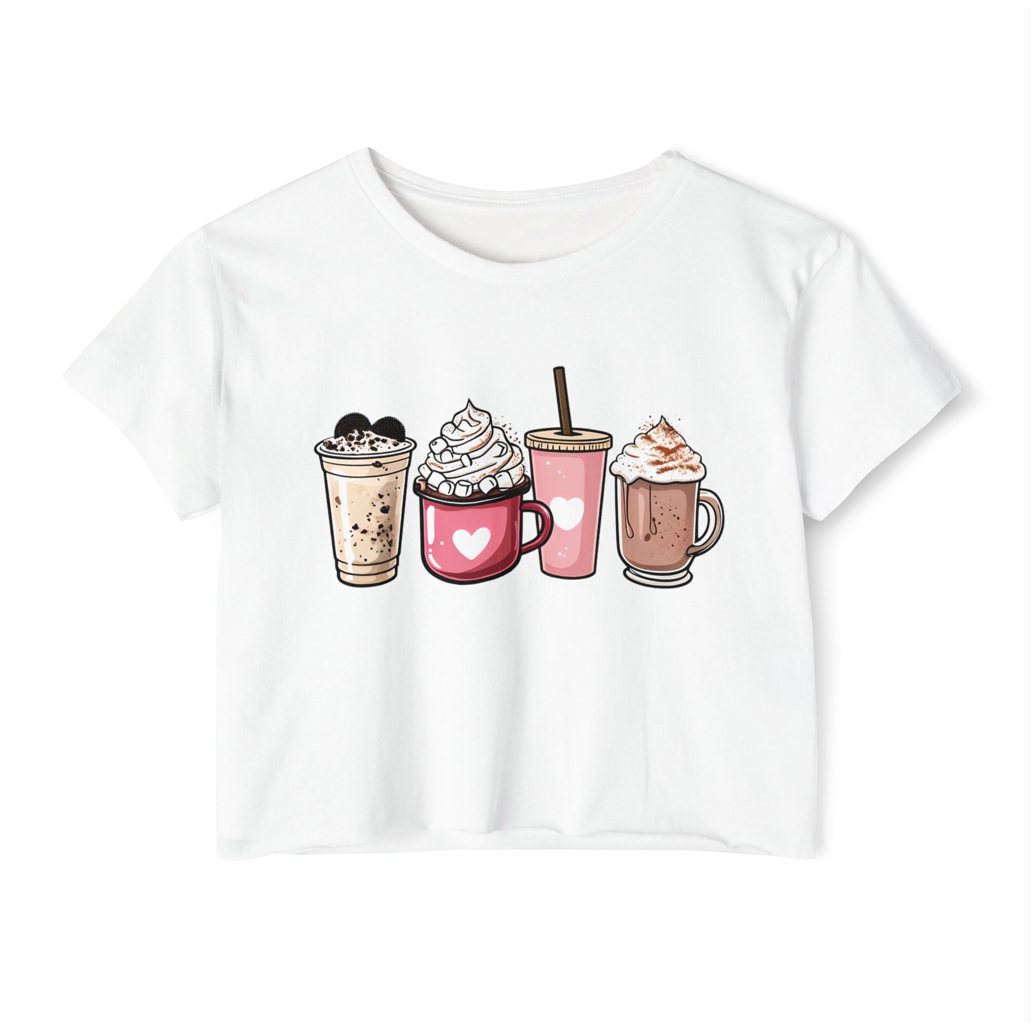 Coffee Lovers Cropped Tee