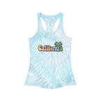 California Palm Tree Tie-Dye Racerback Tank