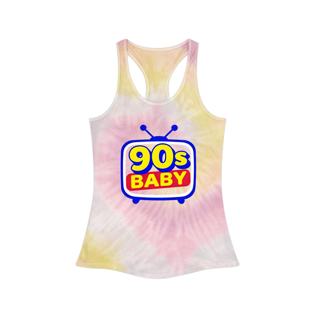 90s Baby Tie Dye Racerback Tank