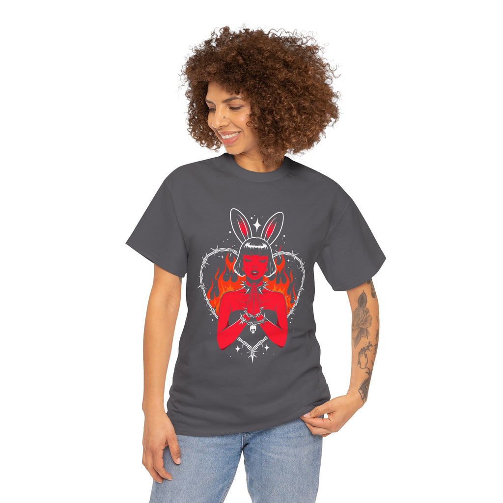 Edgy Bunny Heart Tee