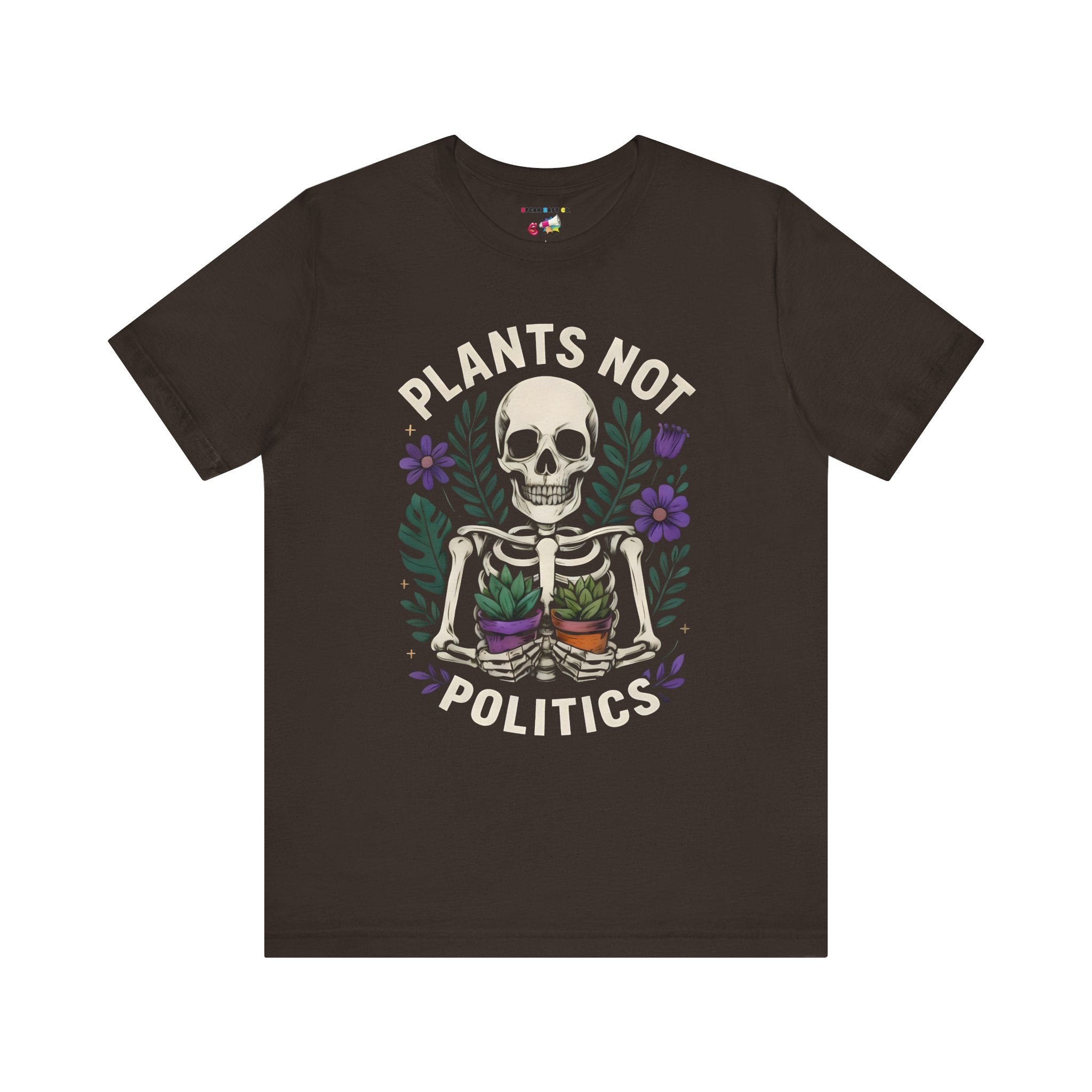 Plants Not Politics Skull Tee