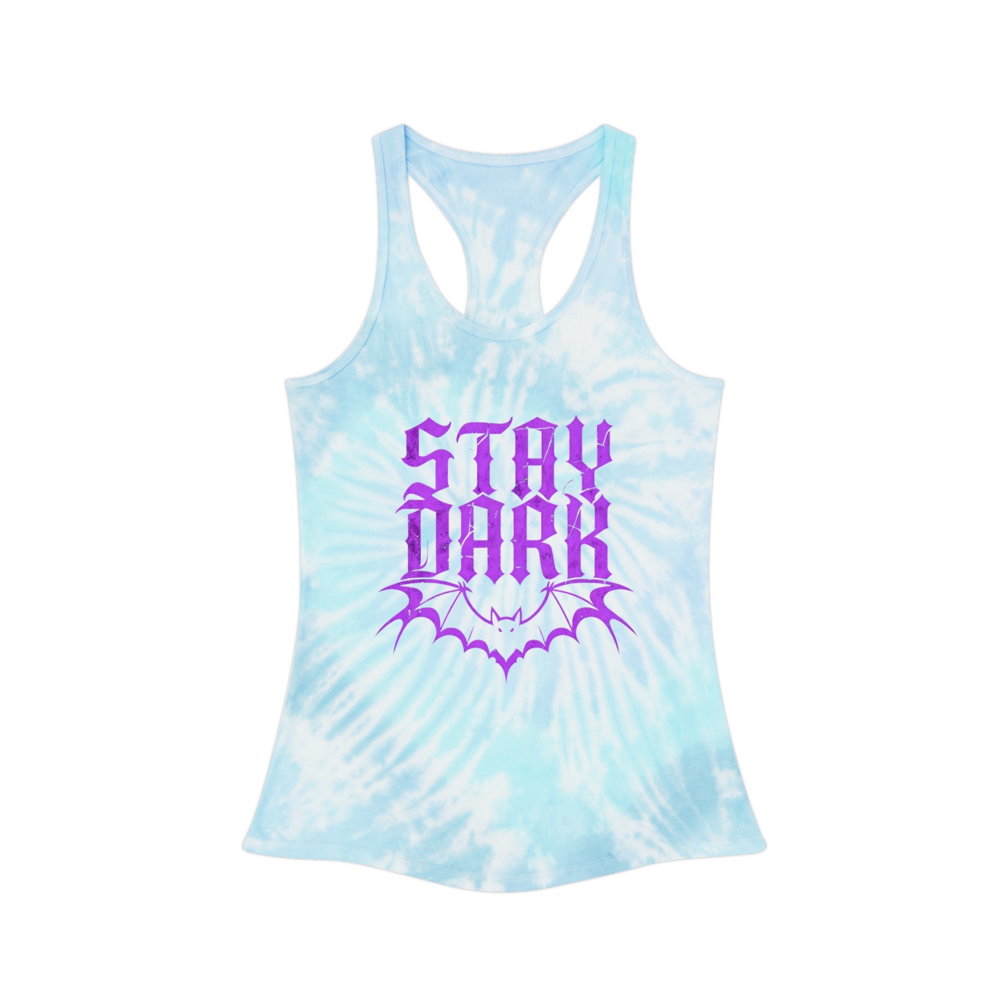 "Stay Dark" Tie-Dye Racerback Tank