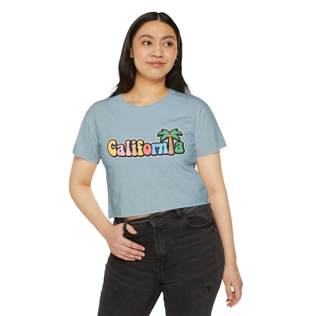 California Palm Tree Cropped Tee
