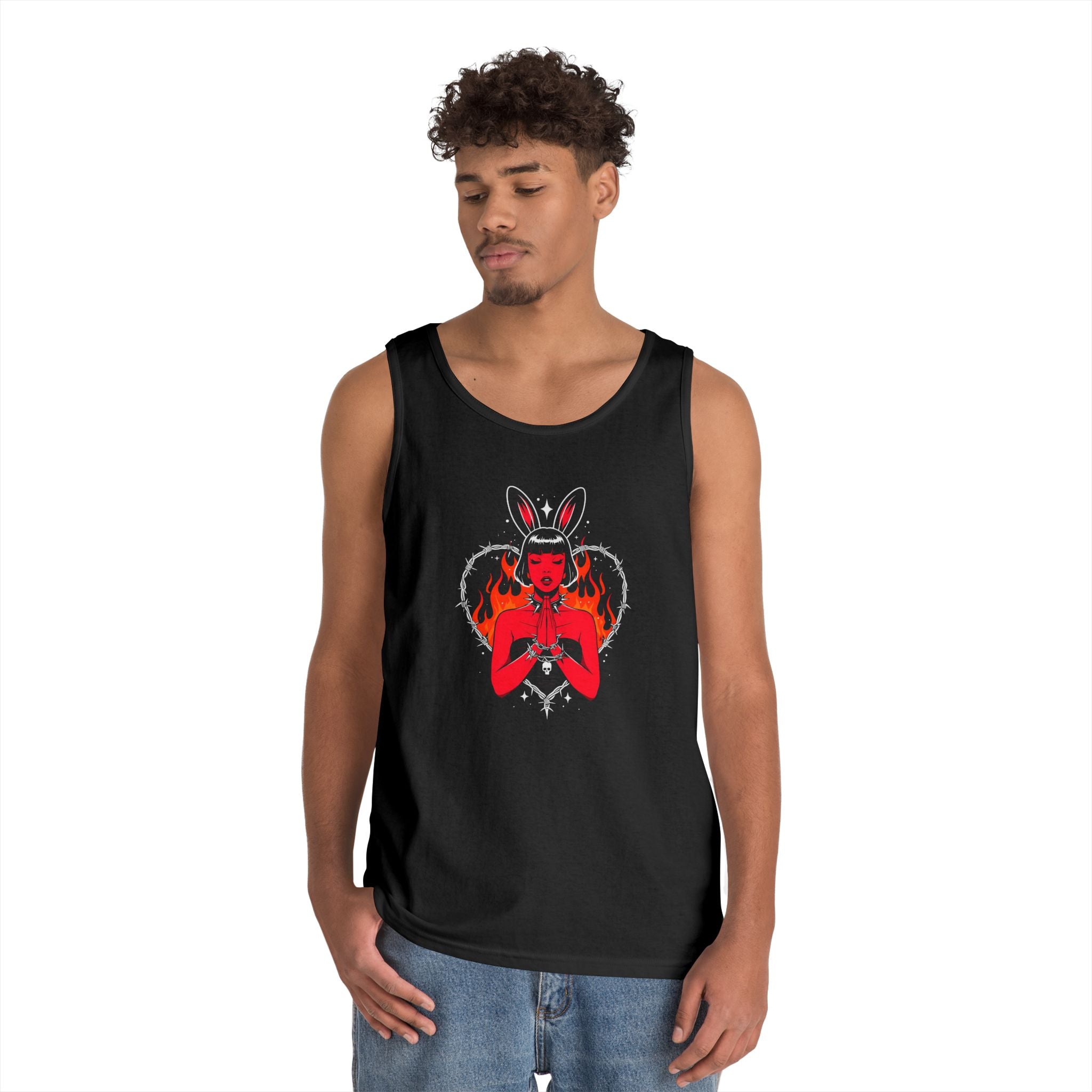Edgy Bunny Heart Tank
