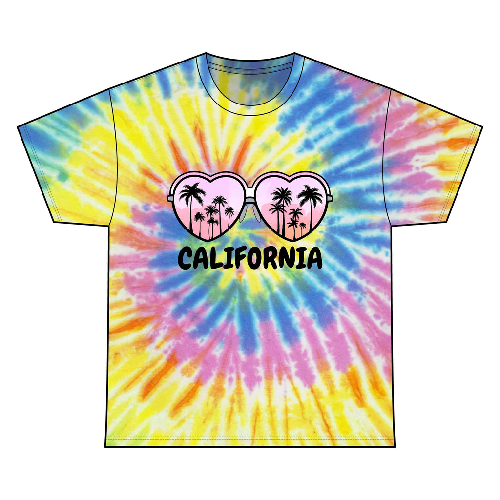 California Glasses Tie-Dye Tee