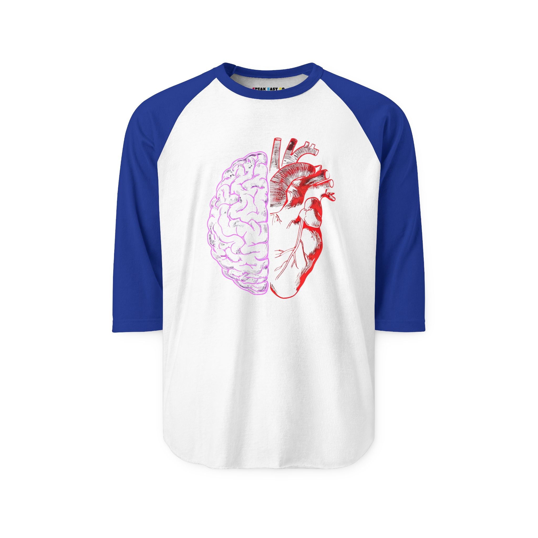 Heart & Brain 3/4th Sleeve Raglan Shirt