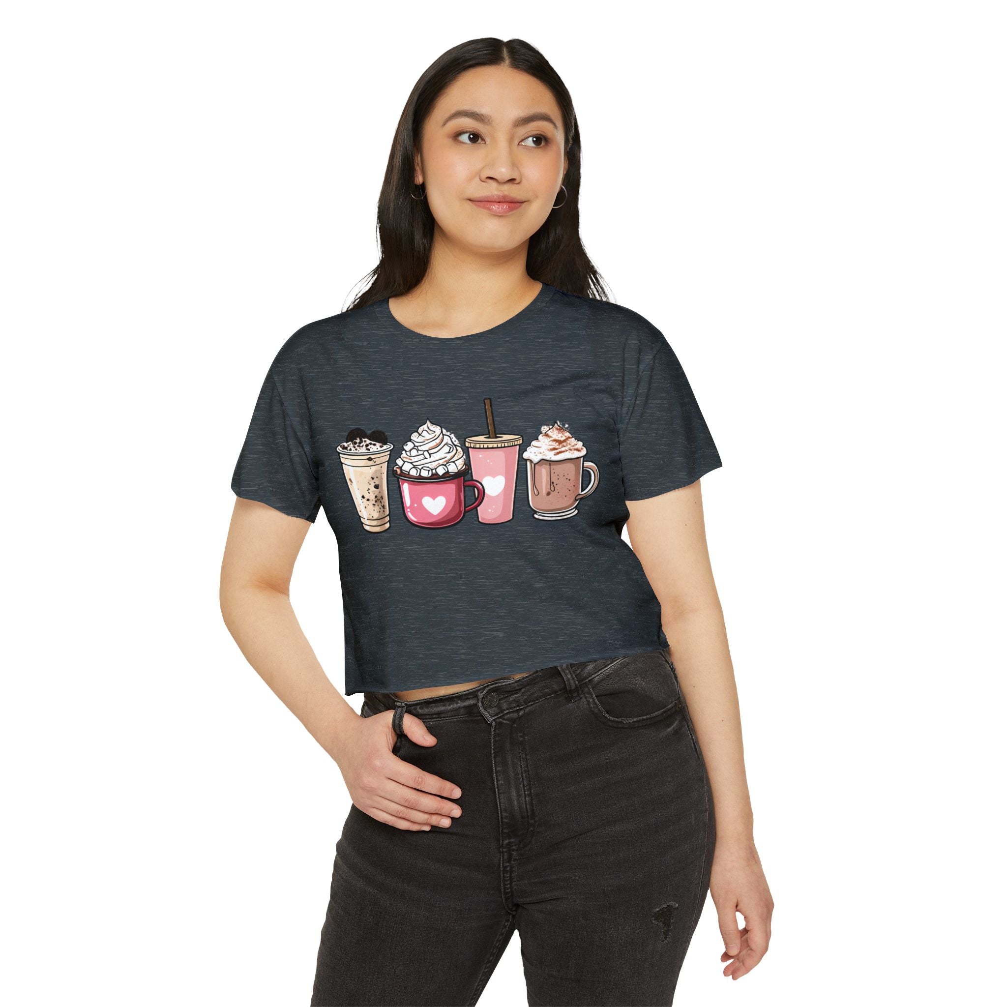 Coffee Lovers Cropped Tee