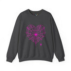 Spiderweb Heart Crewneck Sweatshirt