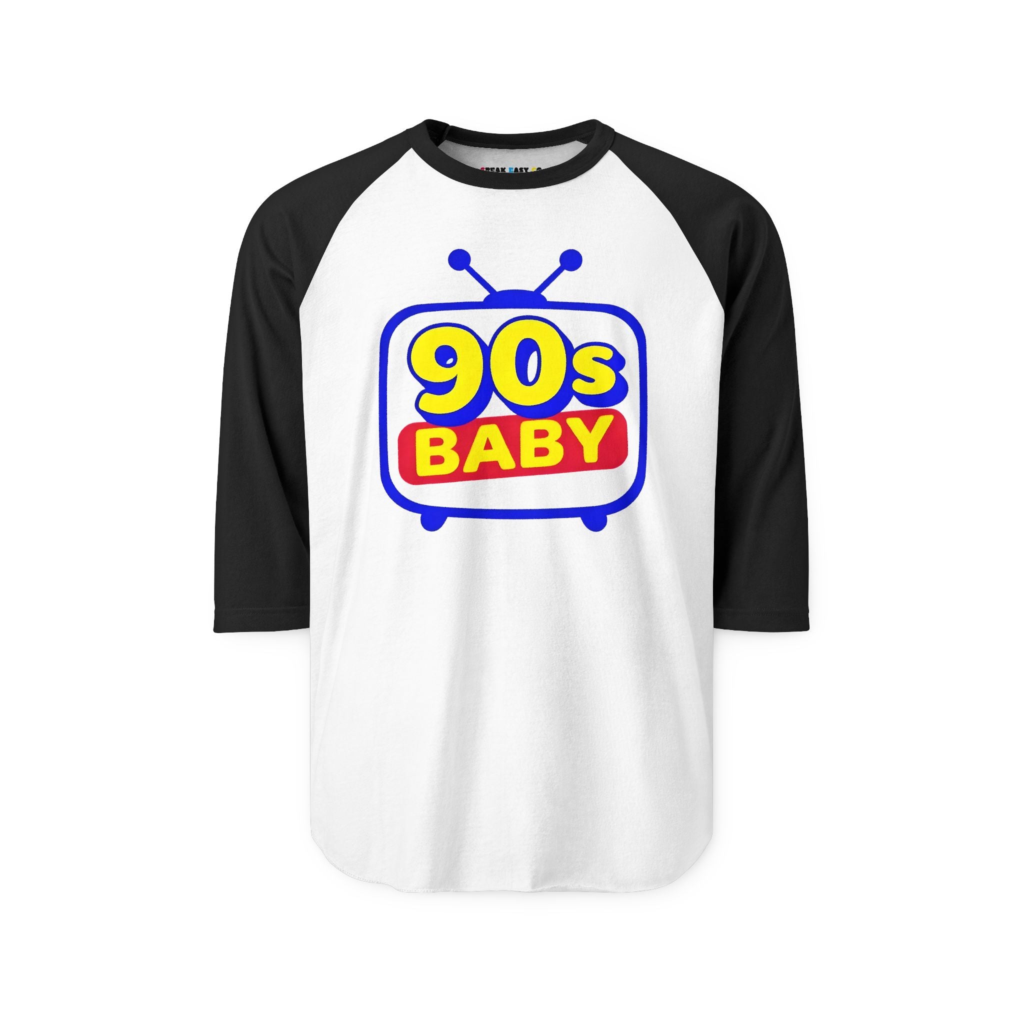 90s Baby Three Quarter Sleeve Raglan T-Shirt