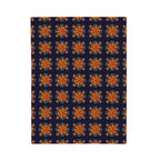 Geometric Design Velveteen Plush Blanket