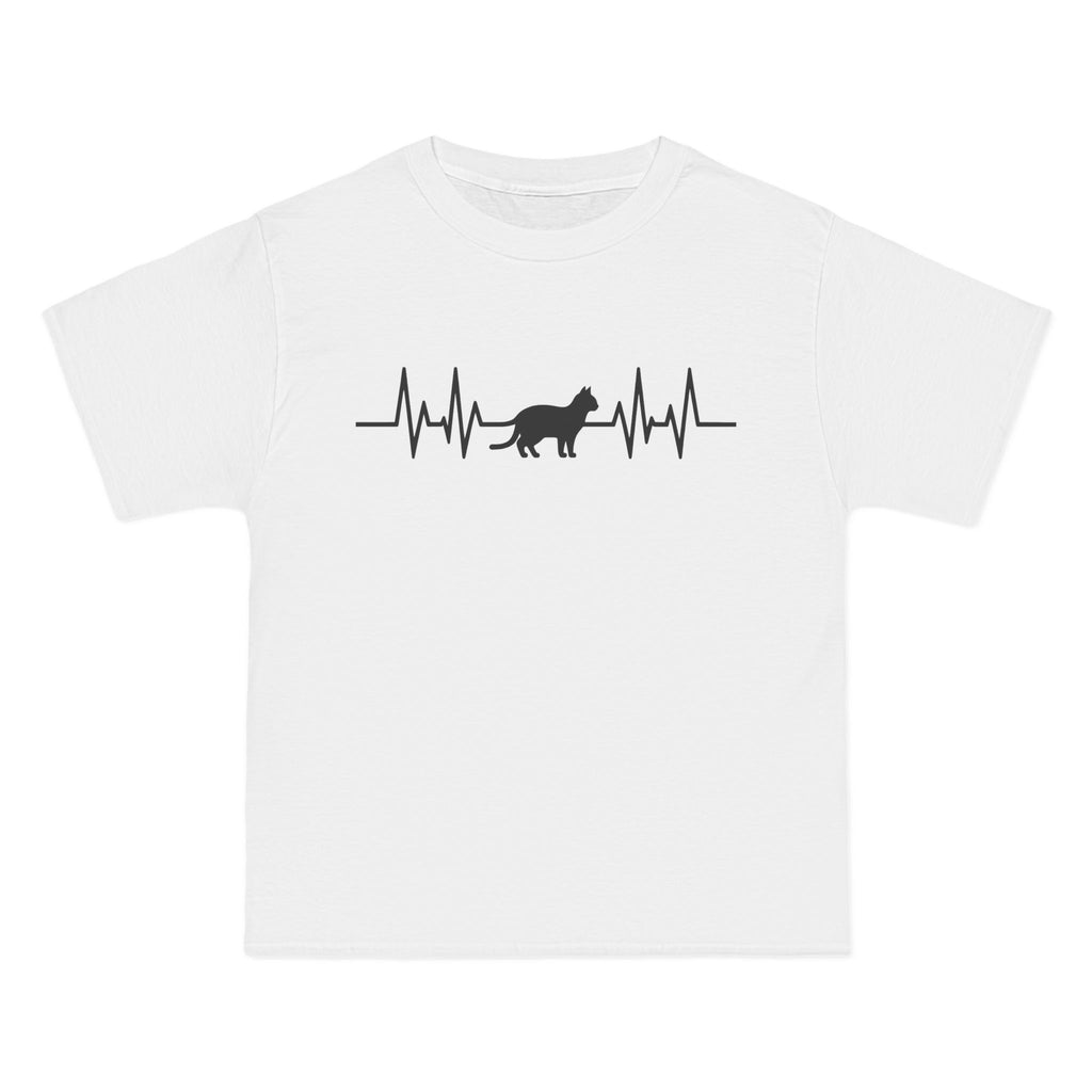 Black Cat Heartbeat Tee