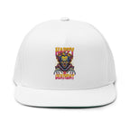 "Happy Deathday" Clown Embroidered Flat Bill Cap