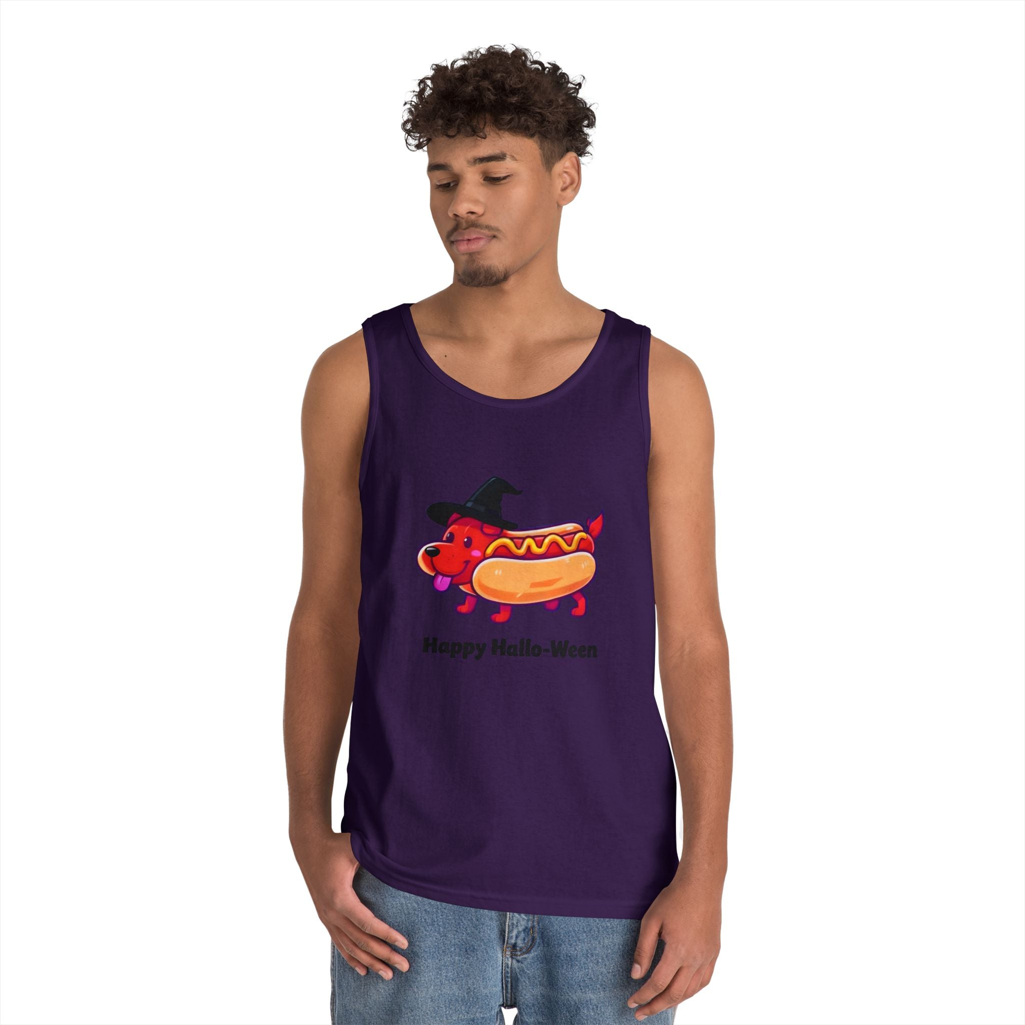"Happy Hallo-Ween" Hotdog Costume Tank