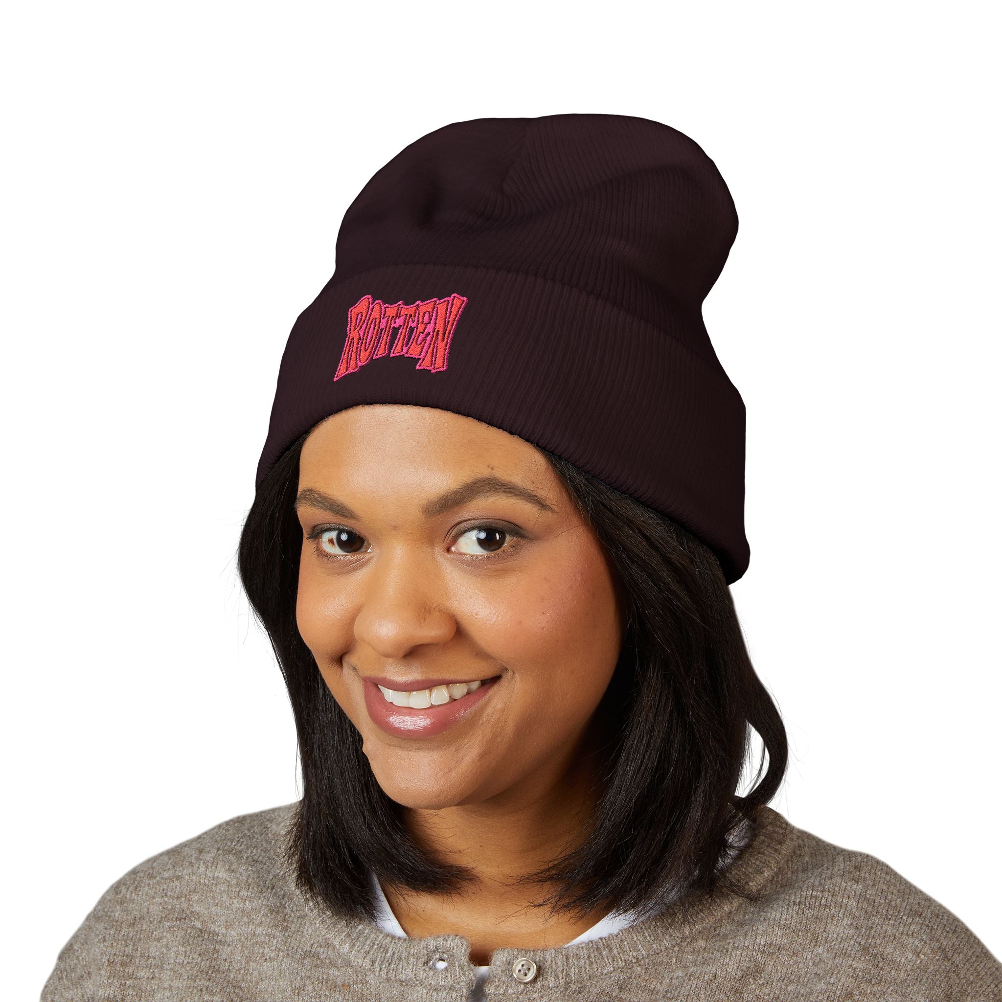 Rotten Embroidered Cuffed Beanie