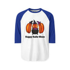 "Happy Hallo-Ween" Hotdog Witches 3/4th Sleeve Raglan Shirt