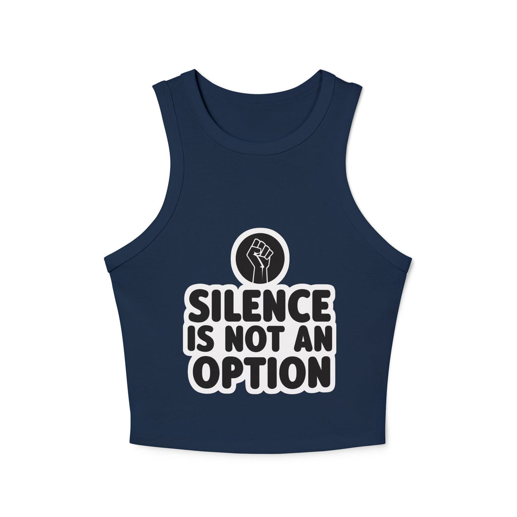 "Silence Is Not An Option" Cropped Tank