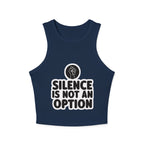 "Silence Is Not An Option" Cropped Tank