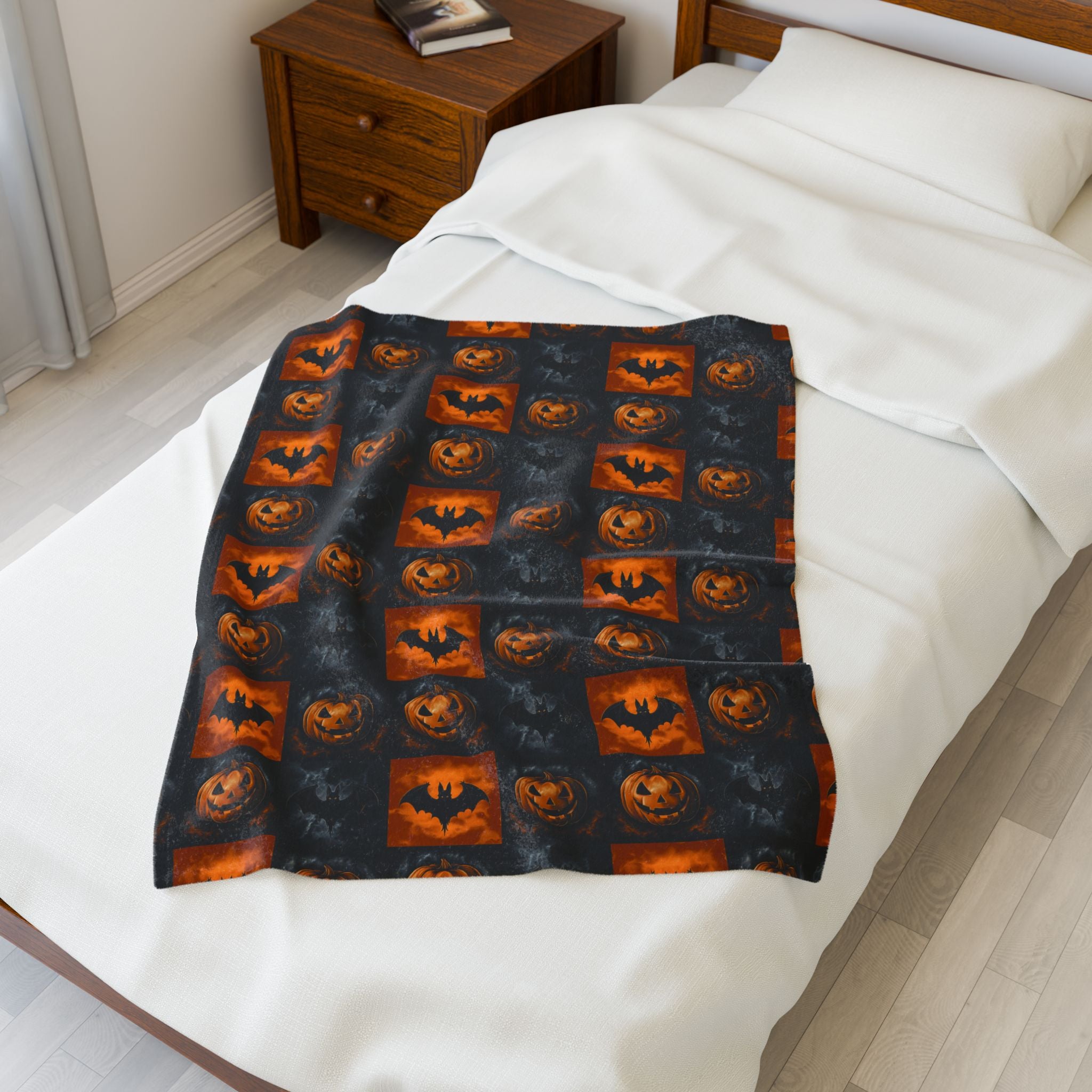 Halloween Themed Velveteen Plush Blanket