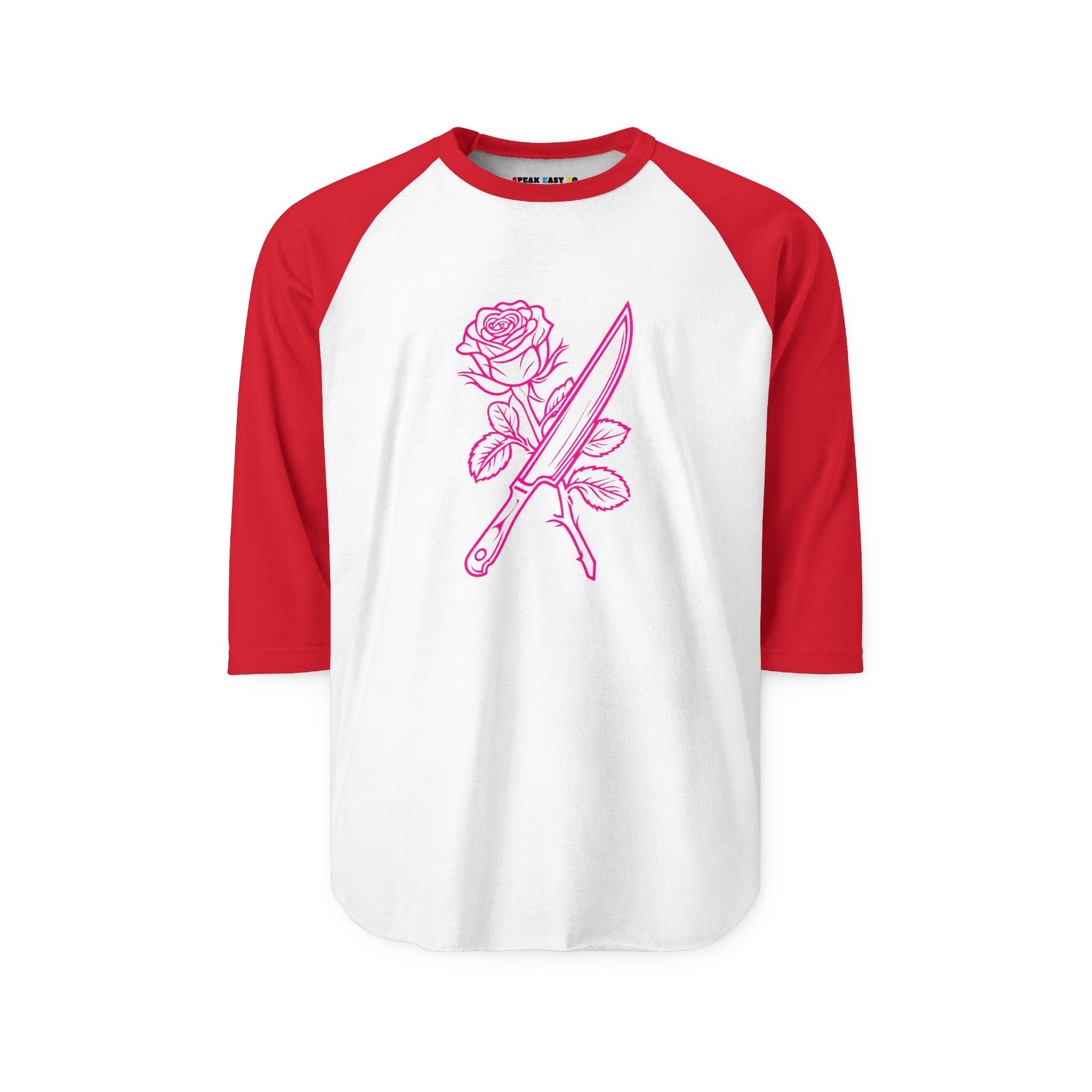 Rose & Knife 3/4th Sleeve Raglan Shirt