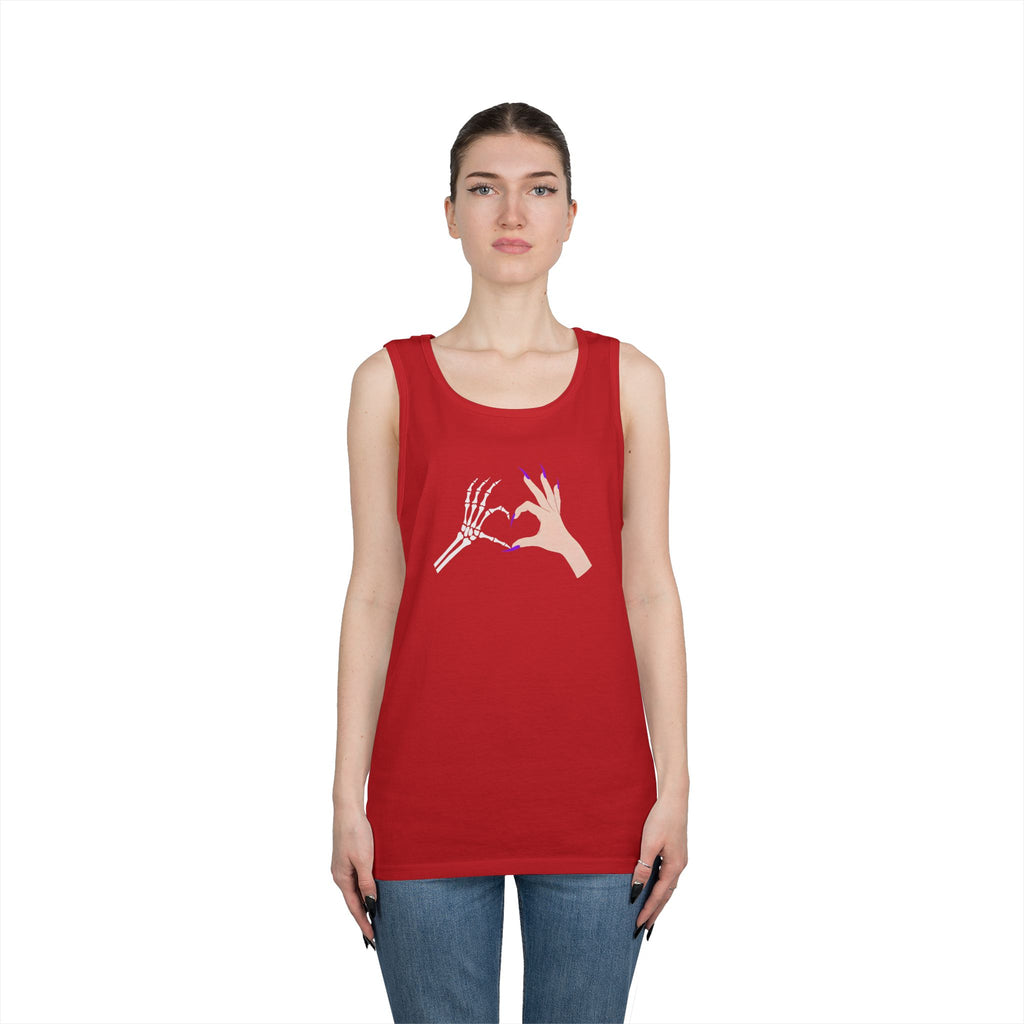 Skeleton Hand Heart Tank